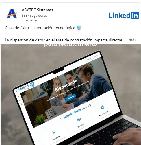 Publicación de linkedin